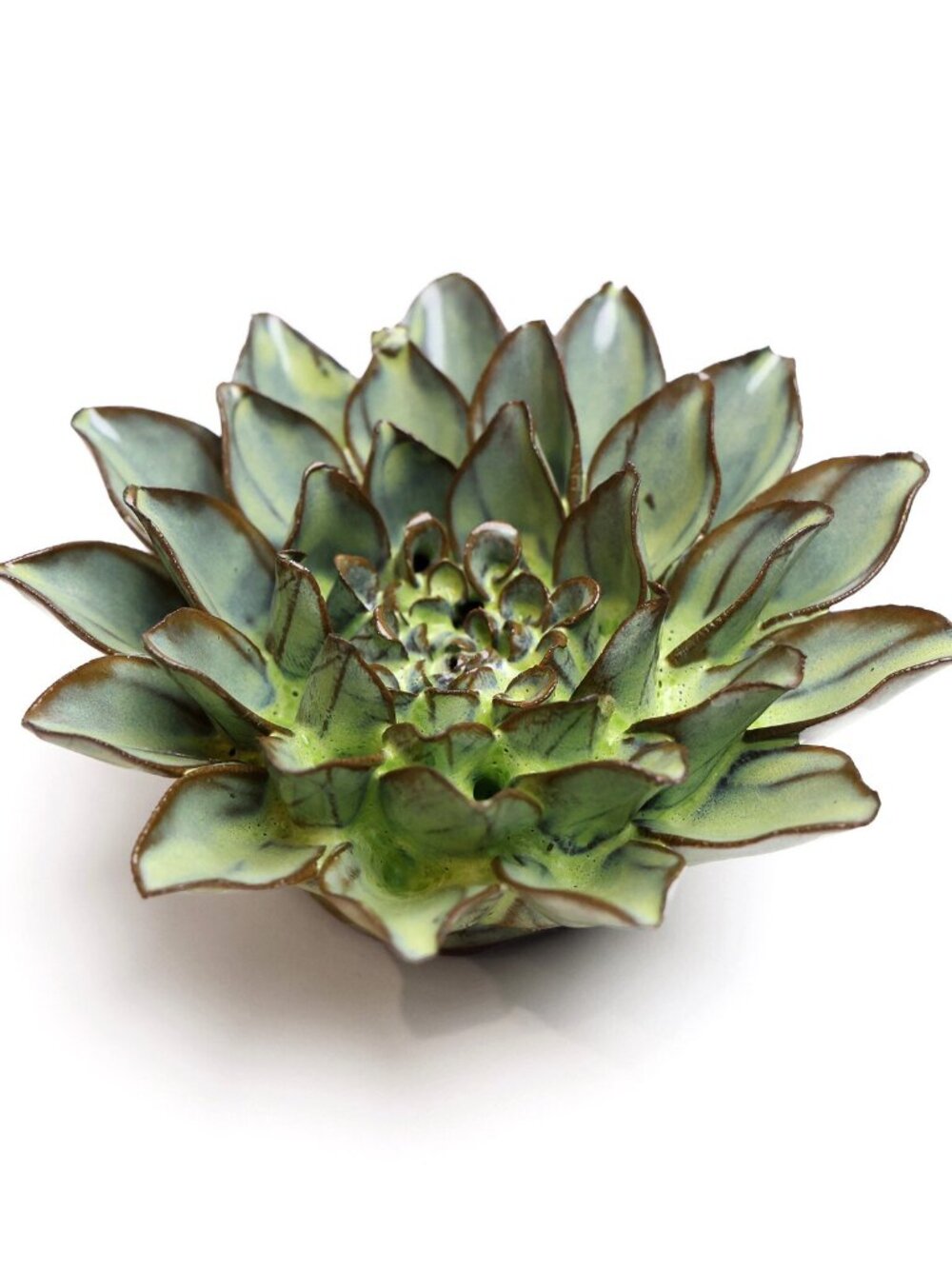 New in Box Chive Studio Pear Green Calico Aster flower Handmade